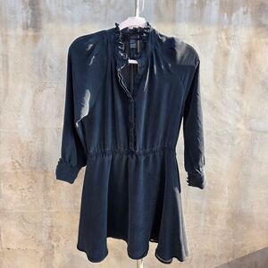 Isabel Lu Black Fit And Flair Dress